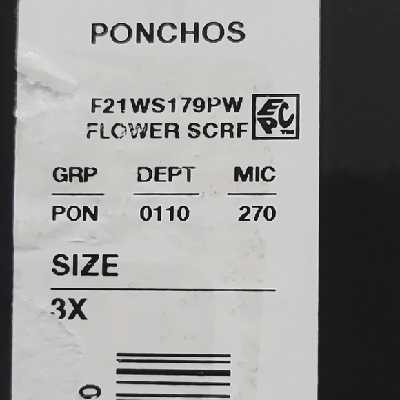 Slim Factor By Investments Floral Print Short Sleeve V-Neck Tie Layer Poncho Top - Picture 11 of 11